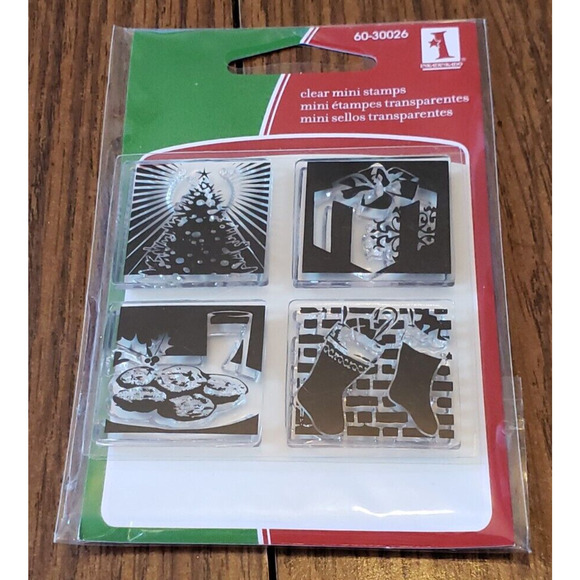 Inkadinkado Christmas Holiday Cookies and Presents Clear Stamps - Picture 1 of 5